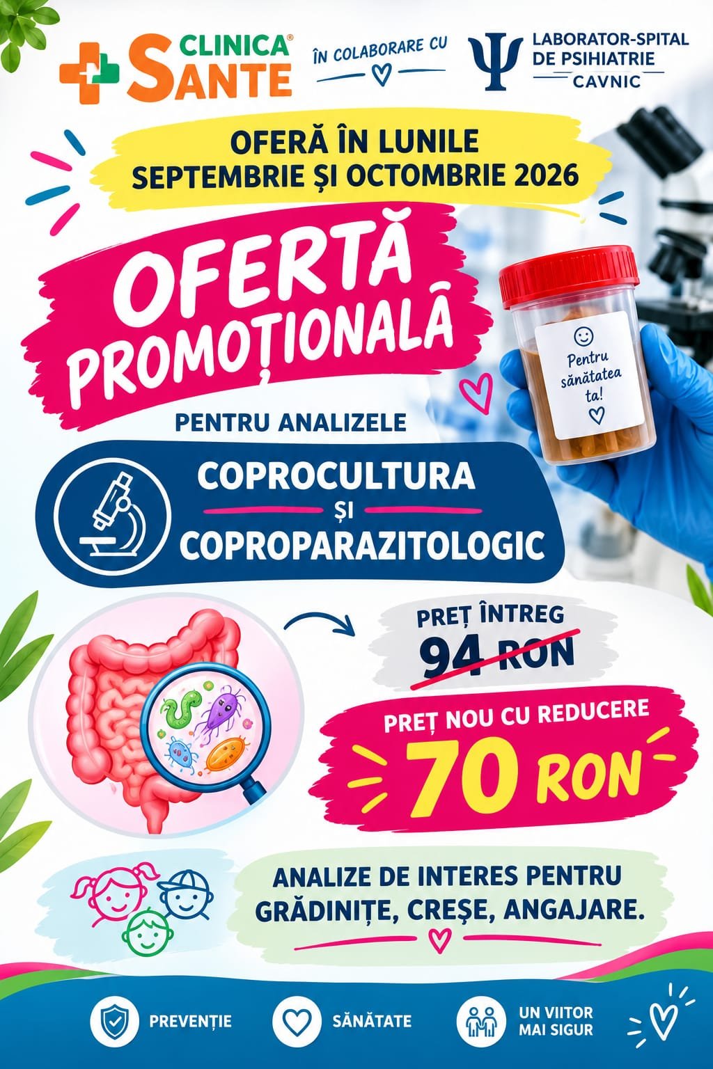 Afiș Promoție Analize Medicale Septembrie-Octombrie 2026